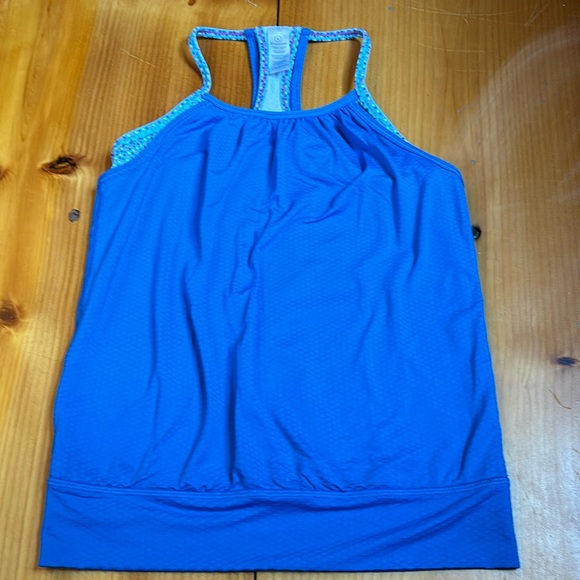 IVIVVA 8 Blue Confetti Dots Double Dutch Tank Top - Picture 1 of 7